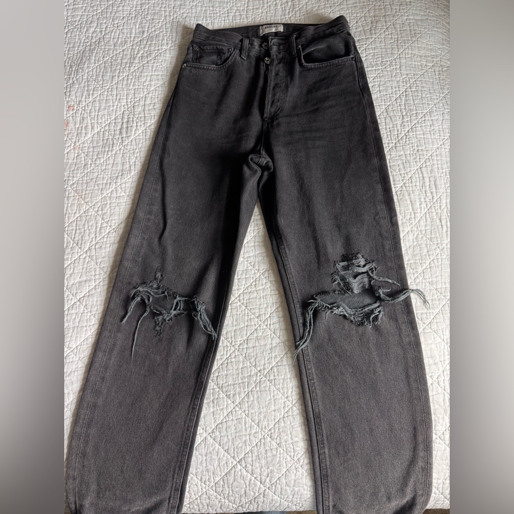 Agolde 90s mid rise loose black jeans 23 never worn